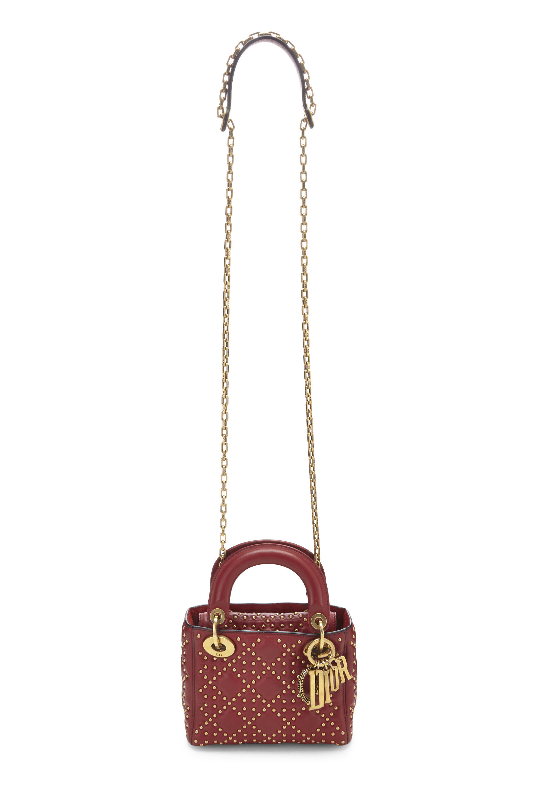 Medium Lady Dior Bag Cherry Red Patent Cannage Calfskin  DIOR US